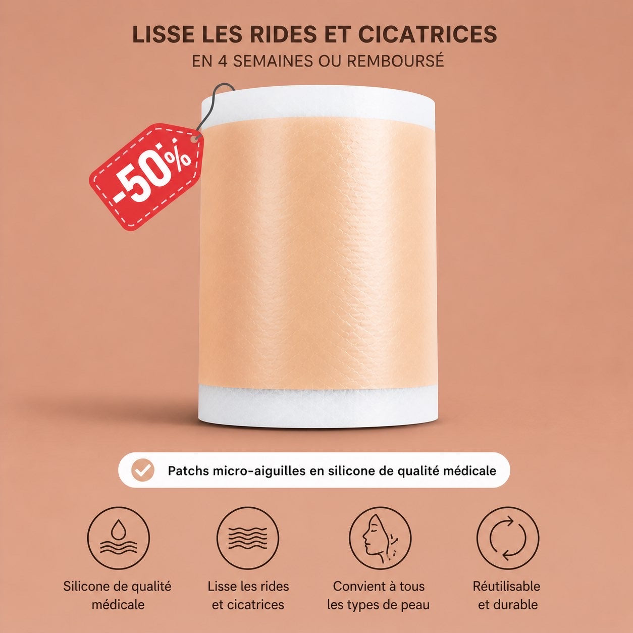 Rouleau bandes cicatrisantes